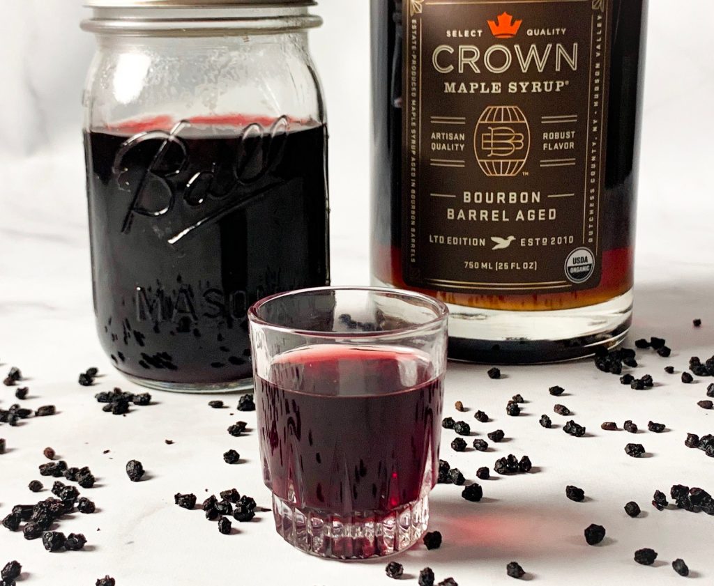 you take elderberry syrup in a shot glass form