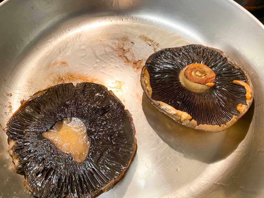 how to cook vegan Portobello mushroom steaks