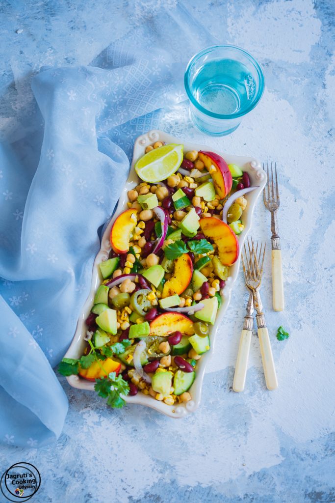 The nectarines make this one of the sweetest vegan salad recipes