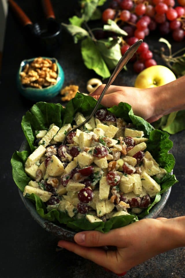 This recipe puts a vegan twist on the classic Waldorf salad