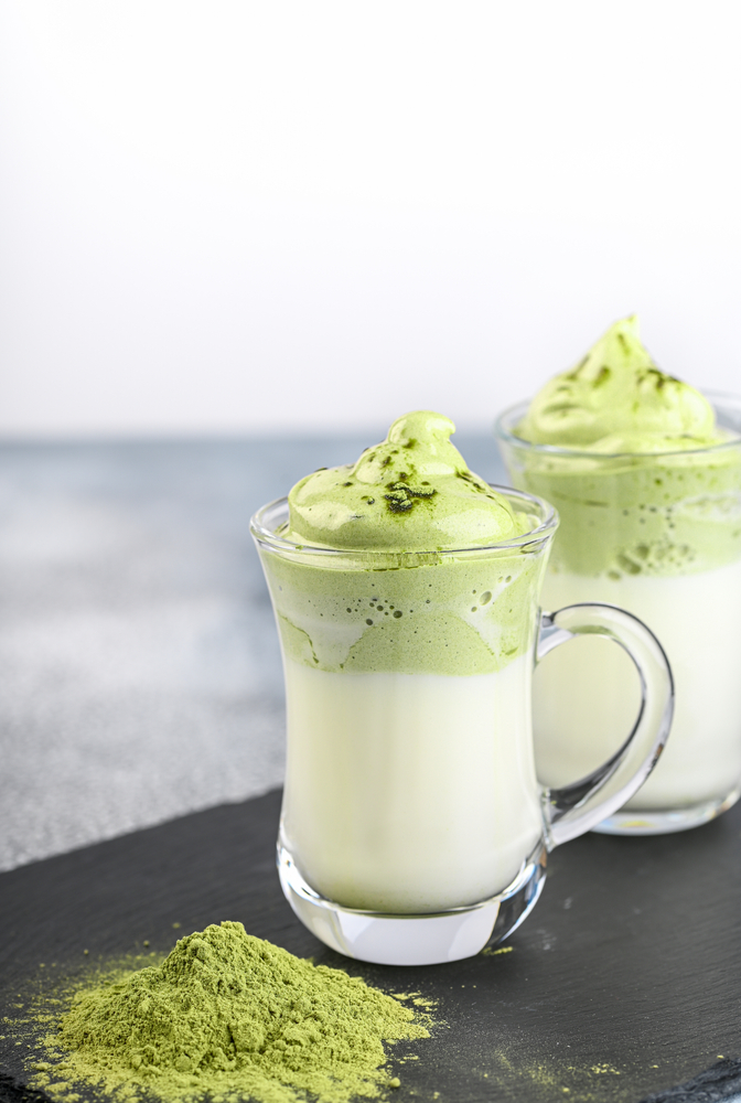 Dalgona Matcha (Egg Whites vs. Heavy Cream) – Takes Two Eggs