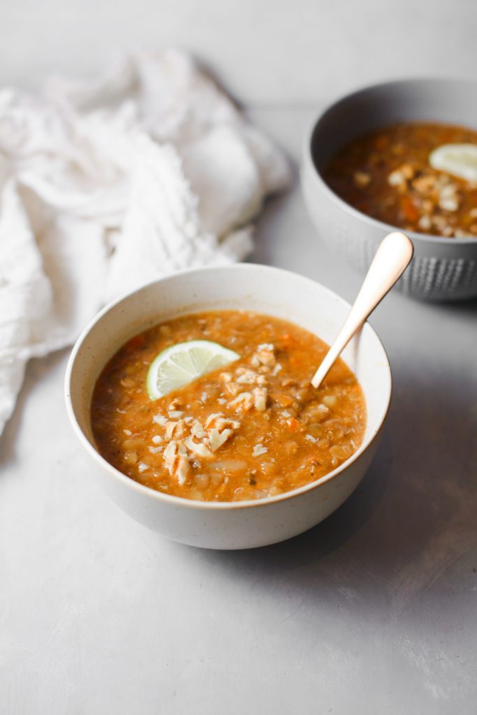 Easy vegan lentil soup recipe