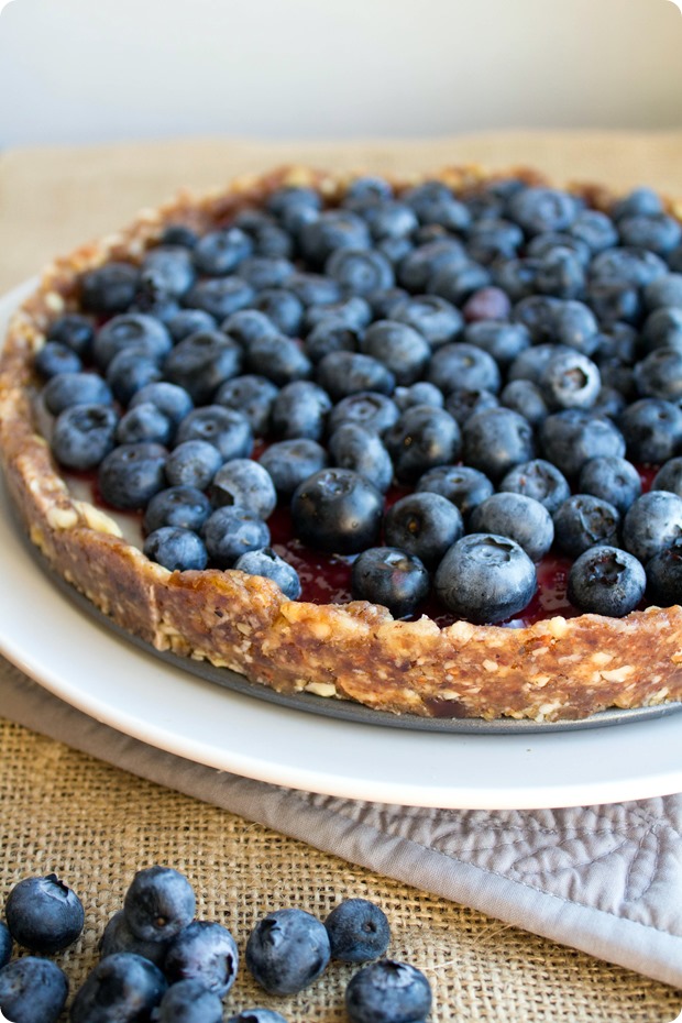 Blueberry custard pie for dessert