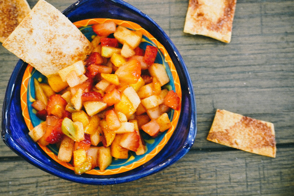 This fruit salsa is a light and refreshing option for your vegan 4th of July