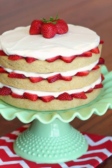 This allergen friendly cake is an awesome vegan 4th of July recipe