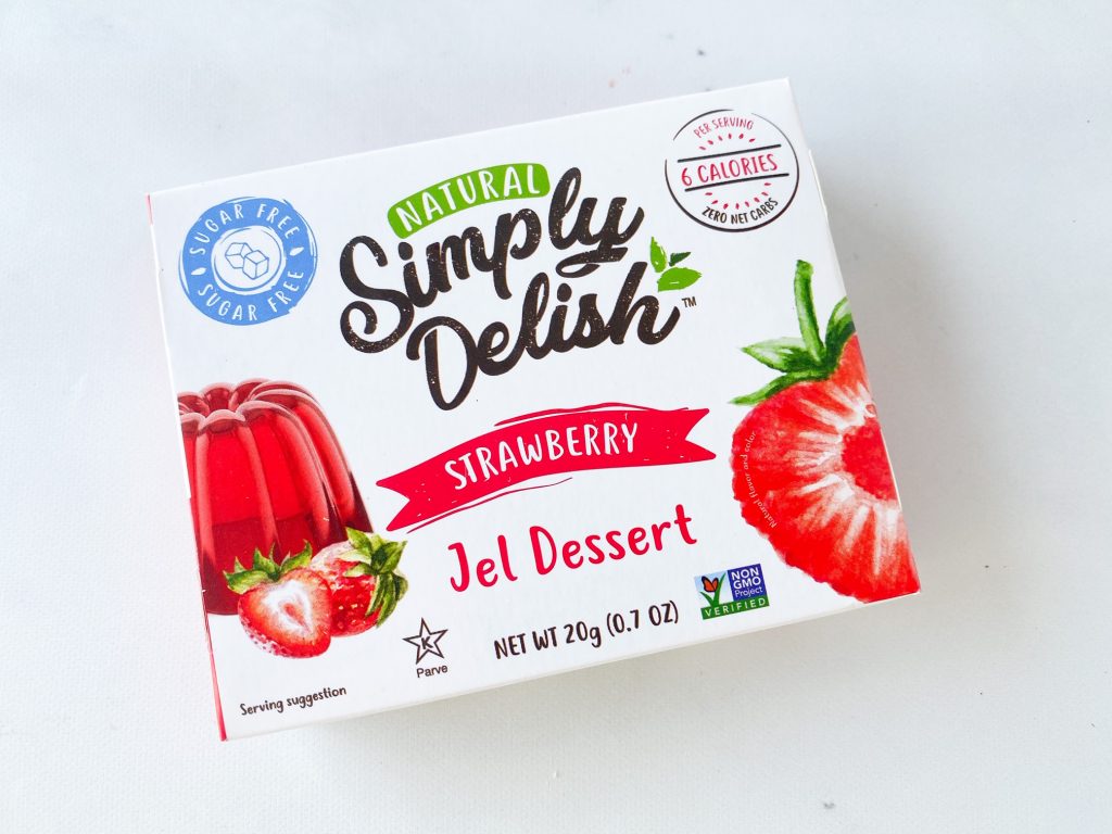 simply delish vegan strawberry jello mix