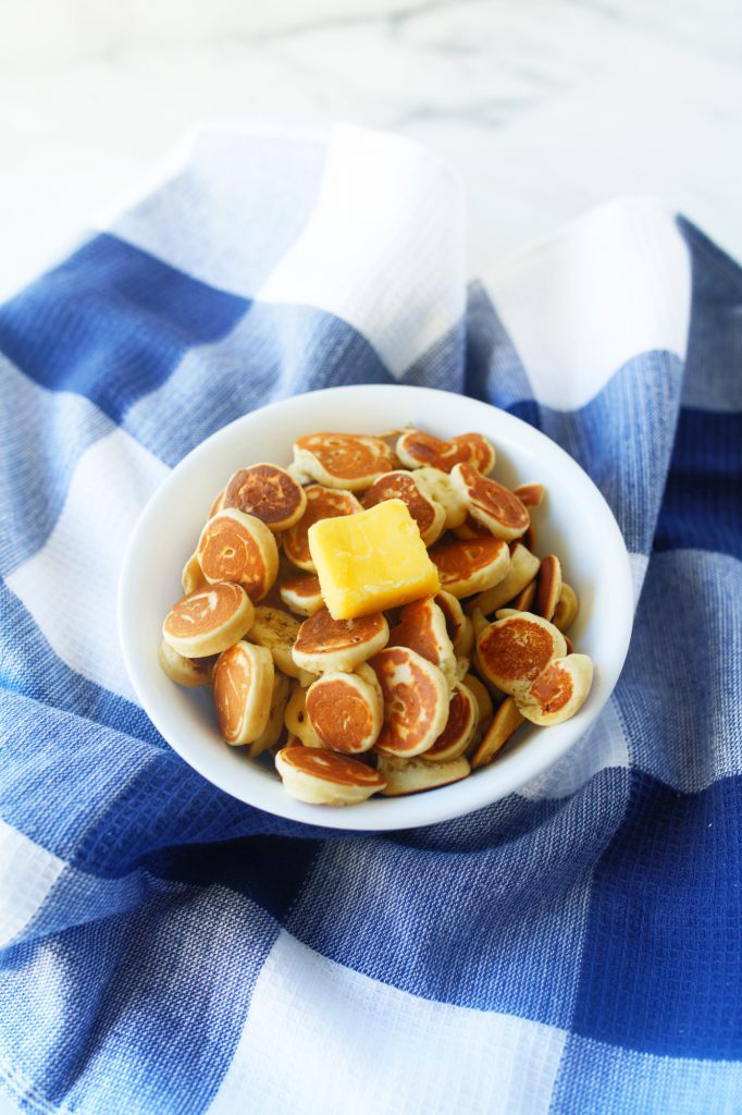 photo of pancake cereal with butter