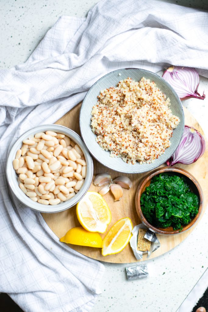 ingredients for white bean soup recipe that is vegan