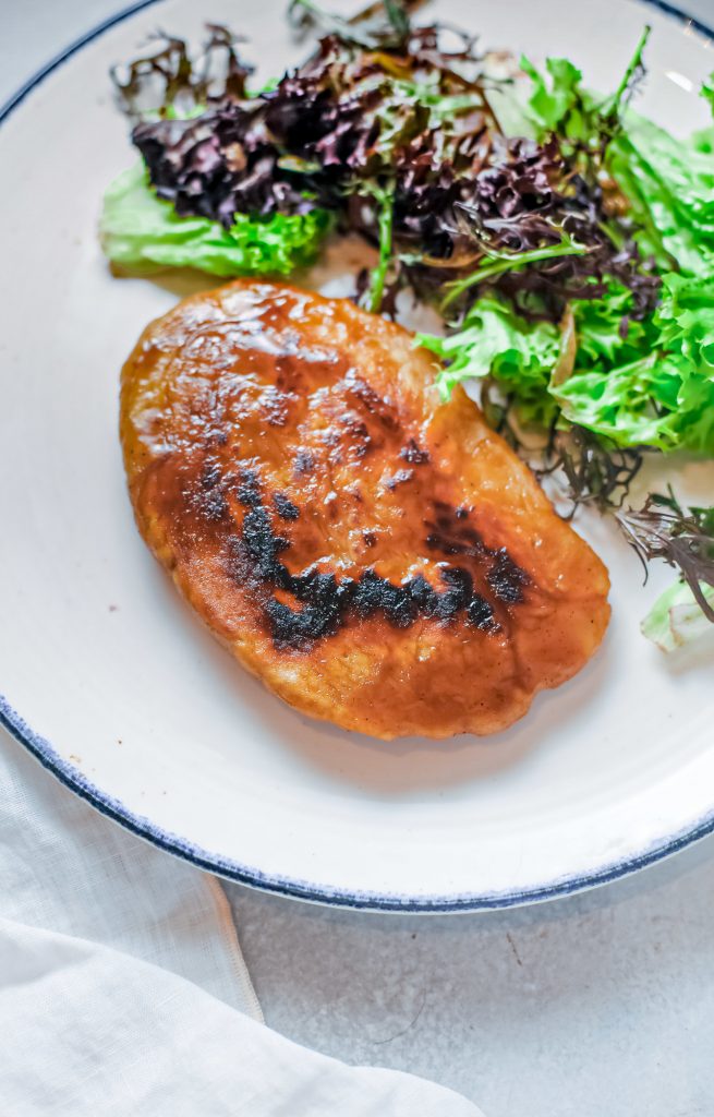 close up photo of meatless vegetarian steak