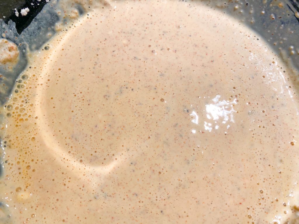 wet mixture for breading in a bowl