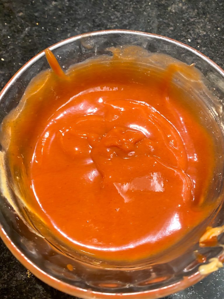 ketchup mixture mixed together in a bowl