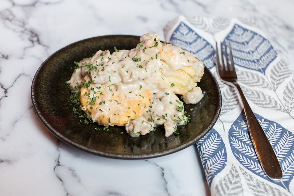 healthy biscuit and gravy recipe