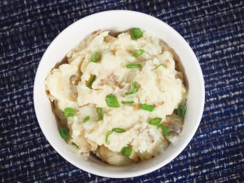 vegan mashed potatoes recipe with green onions
