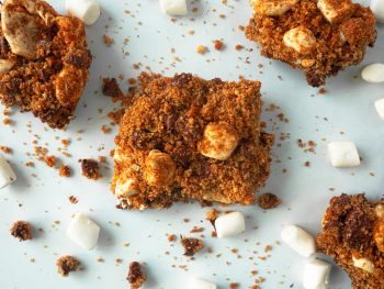 vegan smores bars from above