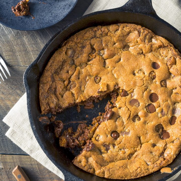 Vegan Skillet Cookie - Food with Feeling